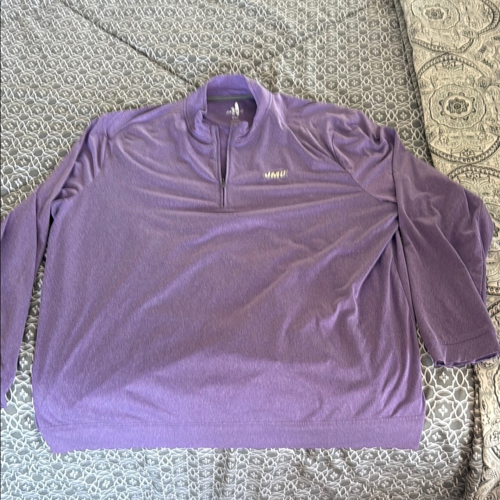 Johnnie-O JMU Purple Quarter-Zip Pullover